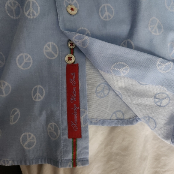 robert graham Shirt Size 2XL Peace Sign Embroidered. EUC - Picture 5 of 10